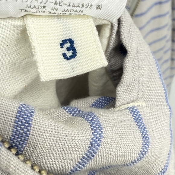 45rpm Umii908 Striped Linen Jacket - Picture 5 of 5